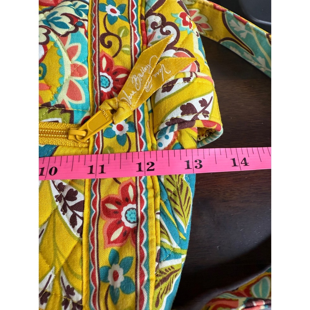 Vera Bradley Shoulder Bag Women's Floral Quilted Crossbody Small Wristlet Inside - Picture 11 of 16